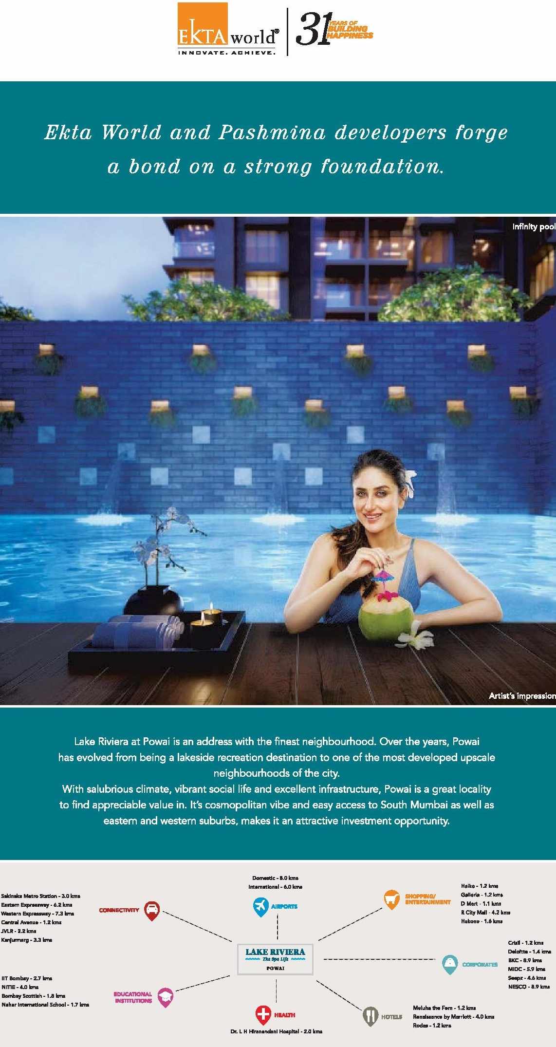 Live in an address with the finest neighbourhood at Ekta Lake Riviera in Mumbai Update